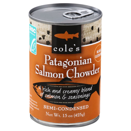 Cole's Patagonian Salmon Chowder - 15 OZ 6 Pack