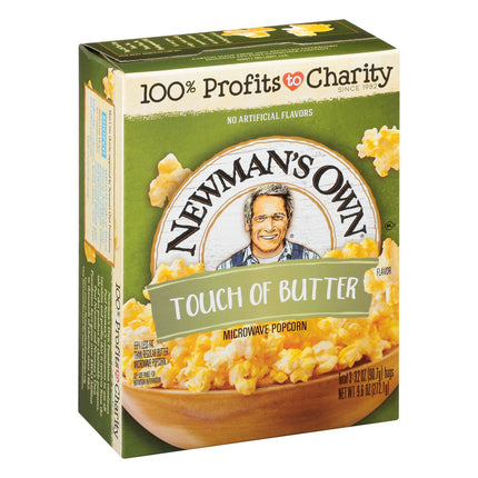Newman's Own Touch Of Butter Popcorn - 9.6 OZ 12 Pack
