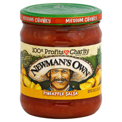 Newman's Own Medium Chunky Pineapple Salsa - 16 OZ 8 Pack