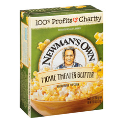 Newman's Own Movie Theater Butter Popcorn - 9.6 OZ 12 Pack