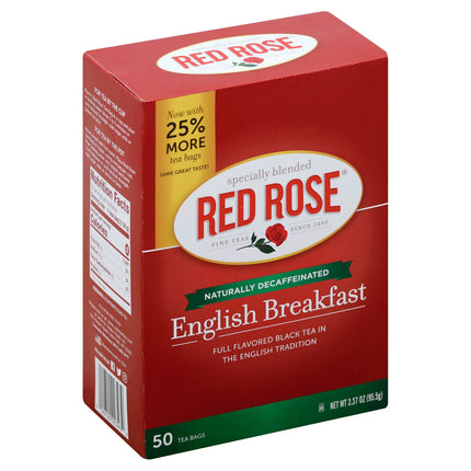 Red Rose Tea Decaf English Breakfast - 50 CT 6 Pack