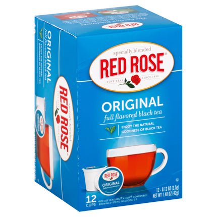 Red Rose Original Blend Tea Cups - 12 CT 6 Pack