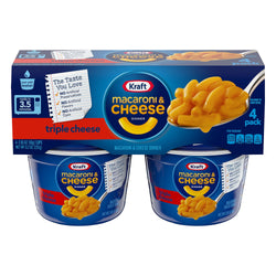 Kraft Macaroni & Cheese Cup 3 Cheese - 8.2 OZ 6 Pack