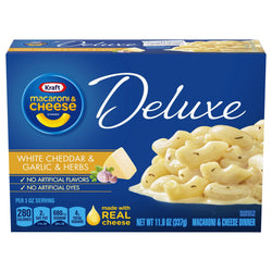 Kraft Macaroni & Cheese Deluxe Garlic & Herb - 11.9 OZ 12 Pack