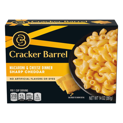 Cracker Barrel Macaroni & Cheese Sharp Cheddar - 14 OZ 12 Pack