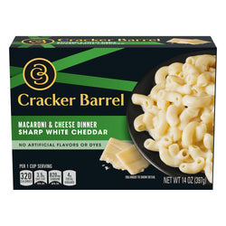 Cracker Barrel Macaroni & Cheese Sharp White Cheddar - 14 OZ 12 Pack