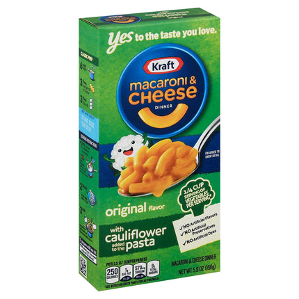 Kraft Macaroni & Cheese With Cauliflower Pasta Original - 5.5 OZ 12 Pack