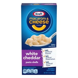 Kraft Macaroni & Cheese White Cheddar - 7.3 OZ 24 Pack