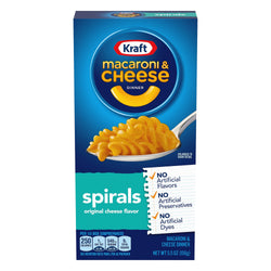 Kraft Macaroni & Cheese Spirals - 5.5 OZ 24 Pack