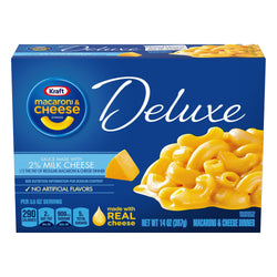 Kraft Deluxe Mac & Cheese 2% - 14 OZ 12 Pack