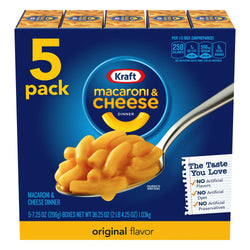 Kraft Macaroni & Cheese - 36.25 OZ 5 Pack