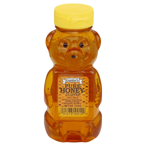 Gunter's Clover Honey Bear - 12 OZ 12 Pack