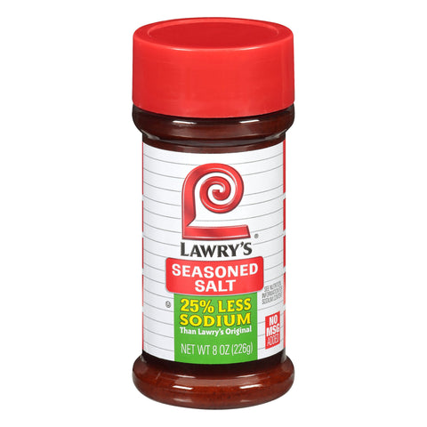 Lawry's Seasoning Low Sodium Salt - 8 OZ 12 Pack