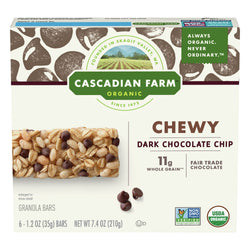 Cascadian Farm Organic Chocolate Chip Granola Bars - 7.4 OZ 12 Pack