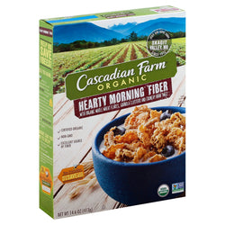 Cascadian Farm Organic Hearty Morning Fiber Cereal - 14.6 OZ 10 Pack