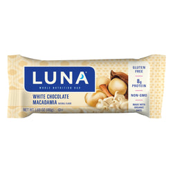 Luna White Chocolate Macadamia Nutrition Bars - 1.69 OZ 15 Pack