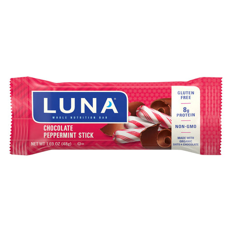 Luna Chocolate Peppermint Stick Nutrition Bars - 1.69 OZ 15 Pack
