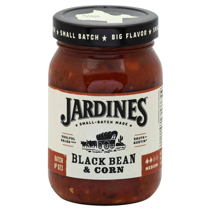 Jardines Black Bean & Corn Medium Salsa - 16 OZ 6 Pack