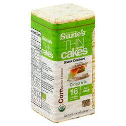 Suzie's Gluten Free Fat Free Corn Quinoa & Sesame Thin Puffed Cakes - 4.6 OZ 12 Pack