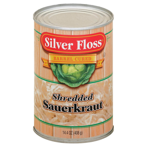 Silver Floss Shredded Sauerkraut - 14.4 OZ 24 Pack