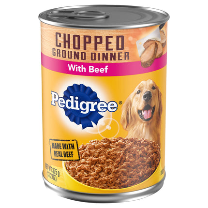 Pedigree Ground Dinner With Beef - 13.2 OZ 12 Pack