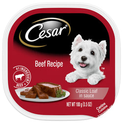 Cesar Dog Food Can Filet Beef In Sauce - 3.5 OZ 24 Pack