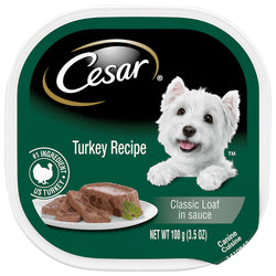 Cesar Dog Food Can Select Turkey In Meaty Juices - 3.5 OZ 24 Pack