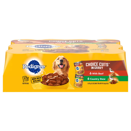 Pedigree Can Choice Cut Dog Food - 158.4 OZ 1 Pack