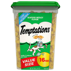Temptations Seafood Medley Cat Treats - 16 OZ 4 Pack