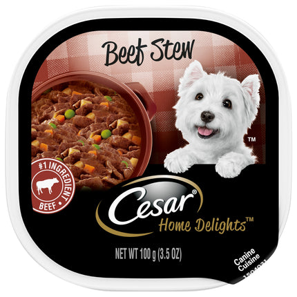 Cesar Dog Food Home Delight Beef Stew - 3.5 OZ 24 Pack
