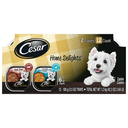 Cesar Dog Food Home Delights Value Pack - 2.65 LB 2 Pack