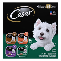Cesar Canine Cuisine Poultry 24 Count - 100 g Trays 24 Pack