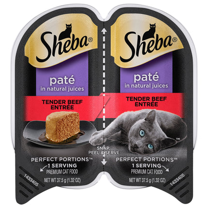 Sheba Perfect Portions Beef Cat Food - 2.6 OZ 24 Pack
