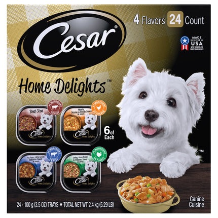 Cesar Home Delights 4 Flavor - 100 g 24 Pack