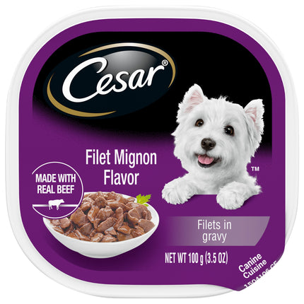 Cesar Dog Food Can Gourmet Filet Mignon - 3.5 OZ 24 Pack