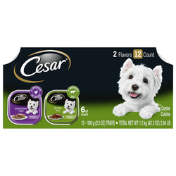 Cesar Dog Food Can Select Beef & Chicken Variety - 42 OZ 2 Pack