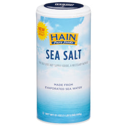 Hain Sea Salt - 21 OZ 8 Pack