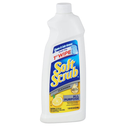 Soft Scrub Cleaner With Lemon - 24 OZ 9 Pack