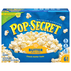 Pop-Secret Popcorn Microwavable Butter 94% Fat Free - 19.2 OZ 6 Pack