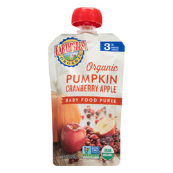 Earth's Best Organic Stage 3 Puree Pumpkin Cranberry Apple - 4.2 OZ 12 Pack