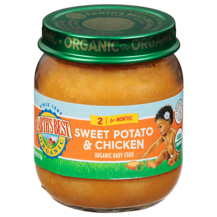 Earth's Best Organic Stage 2 Sweet Potato & Chicken Dinner - 4 OZ 10 Pack