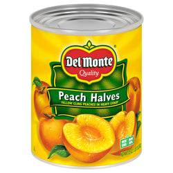Del Monte Fruit Peach Halves In Syrup - 29 OZ 6 Pack