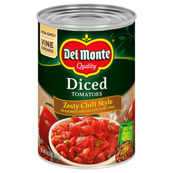 Del Monte Tomatoes Diced Zesty Chili Style - 14.5 OZ 12 Pack