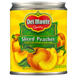 Del Monte Fruit Sliced Peaches - 8.5 OZ 12 Pack