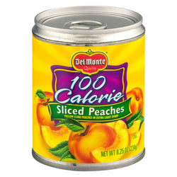 Del Monte Fruit Sliced Peaches 100 Calorie - 8.25 OZ 12 Pack