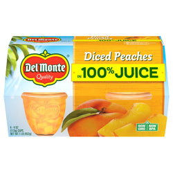 Del Monte Fruit Cups Diced Peaches - 16 OZ 6 Pack