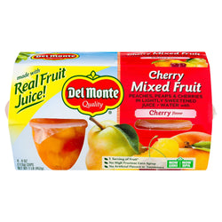 Del Monte Fruit Cups Cherry Mixed - 16 OZ 6 Pack