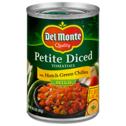 Del Monte Tomatoes Diced With Mild Green Chilies - 14.5 OZ 12 Pack