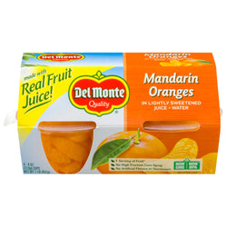 Del Monte Fruit Cups Mandarin Oranges - 16 OZ 6 Pack