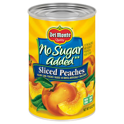 Del Monte Fruit Sliced Peaches No Sugar Added - 14.5 OZ 12 Pack